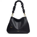 Cuba Street Medium Ziptop Shoulder Bag - Black