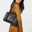 Apsley Road Medium Flapover Tote - Black