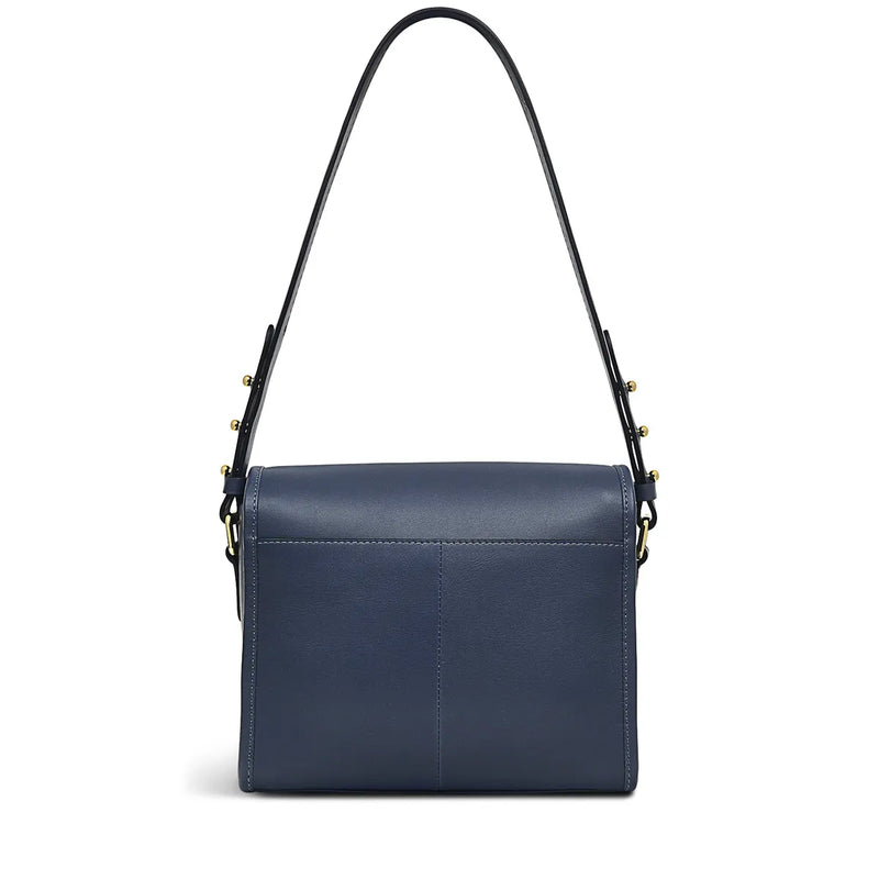 Small Flapover Shoulder - French Blue