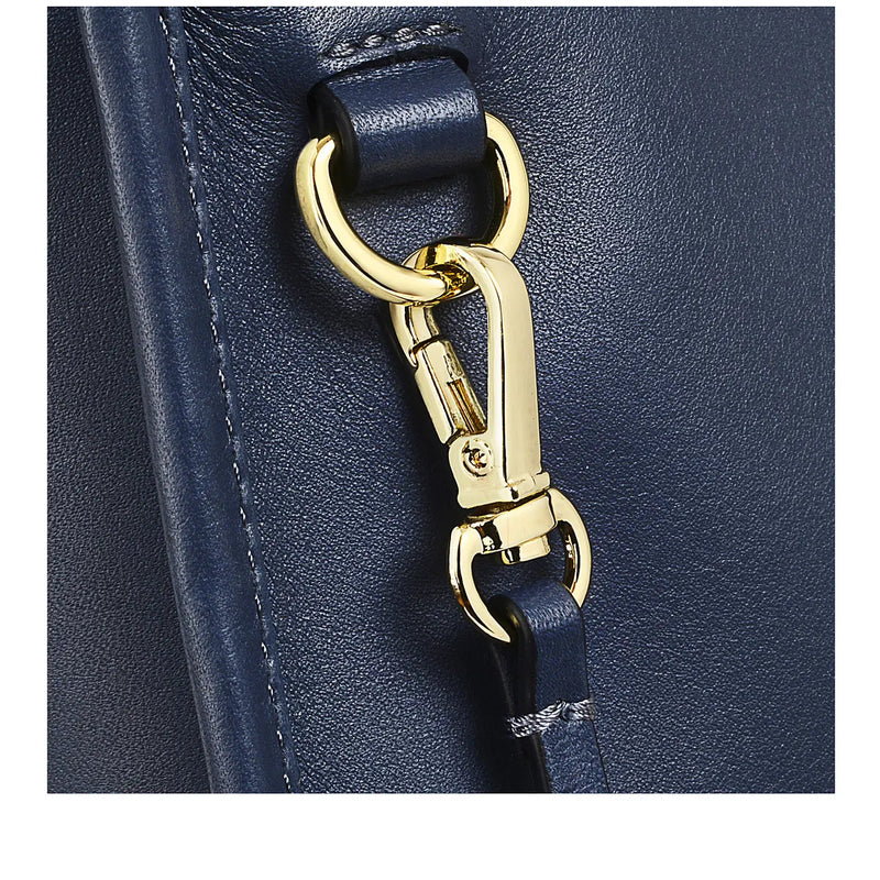 Small Flapover Shoulder - French Blue