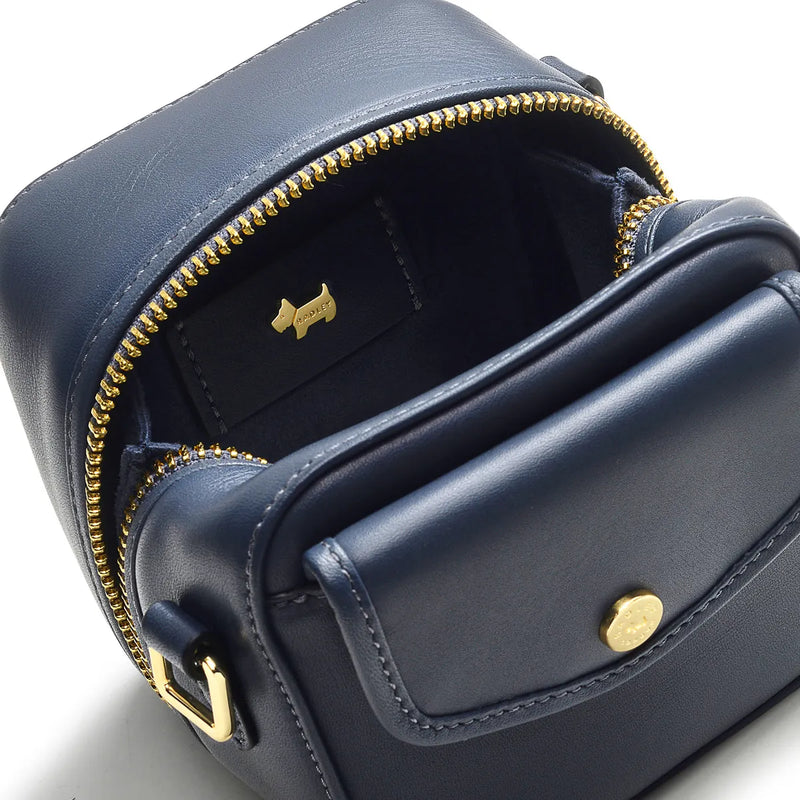 Mini Ziparound Crossbody - French Blue