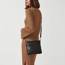 Pockets Small Ziptop Crossbody - Black