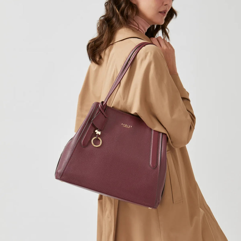 Baylis Road 2.0 Medium Ziptop Shoulder Bag - Dark Cherry