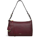 Dukes Place Medium Ziptop Shoulder Bag - Dark Cherry