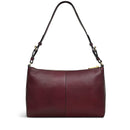Dukes Place Medium Ziptop Shoulder Bag - Dark Cherry
