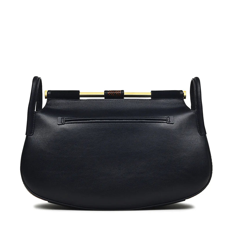 Grosvenor Remastered Small Flapover Shoulder - Black