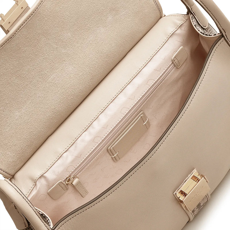 Grosvenor Medium Flapover Shoulder Bag - Clay