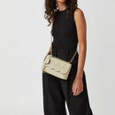 Mill Bay Quilt Flapover Crossbody - Clay