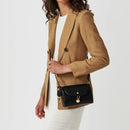 Keeley Street Flapover Crossbody Bag - Black
