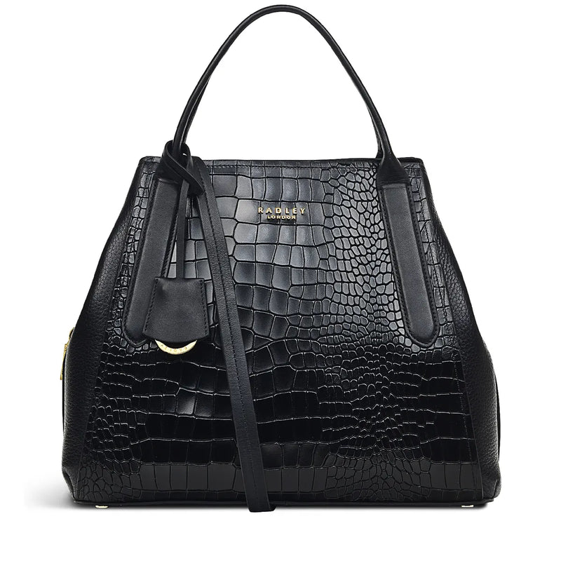Baylis Road Faux Croc Multiway Grab - Black