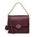 Apsley Road Small Flapover Crossbody - Dark Cherry