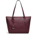 Wood Street 2.0 Medium Ziptop Tote - Dark Cherry