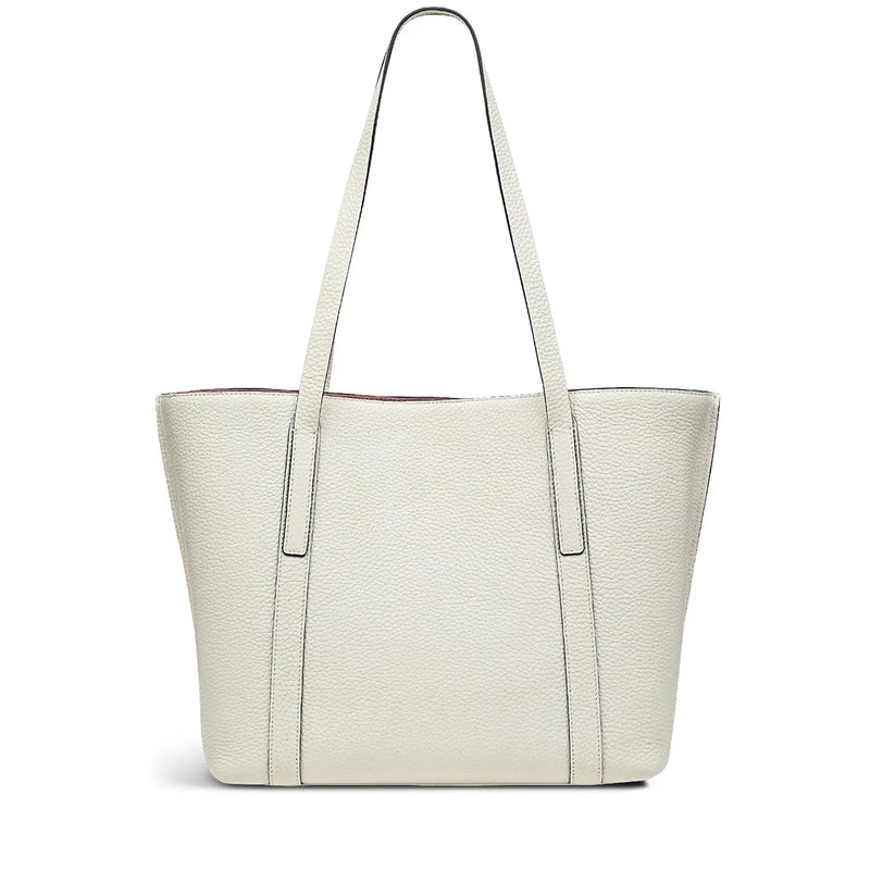 Museum Street Medium Ziptop Tote - Chalk