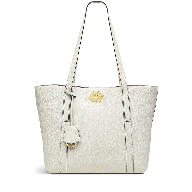 Museum Street Medium Ziptop Tote - Chalk