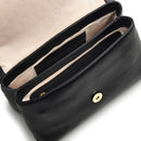 Mill Bay Stripe Flapover Crossbody - Black