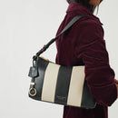 Dukes Place Stripe Ziptop Shoulder - Black