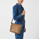 Wood Street Med Ziptop Crossbody - Butterscotch