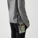 Finsbury Park Check Dog Phone Crossbody - Cedar