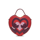 Valentines Small Ziptop Crossbody - Crimson