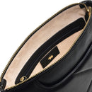 Pockets Quilt Medium Ziptop Crossbody - Black