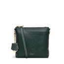 Pocket Faux Snake Ziptop Crossbody - Cedar