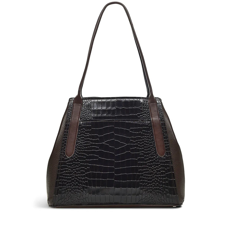 Baylis Road Faux Croc Shoulder - Dark Oak
