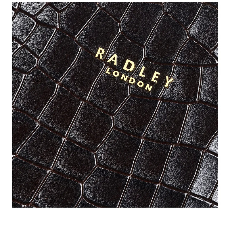 Baylis Road Faux Croc Shoulder - Dark Oak