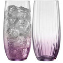 Erne Set Of 2 Hi-Ball Glasses Amethyst