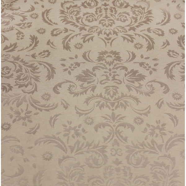Caroline Damask Round Tablecloth 67" - Beige