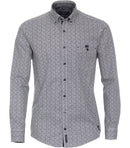 Casual Fit Print Shirt - Light Blue