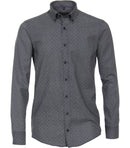 Casual Fit Print Shirt - Light Blue