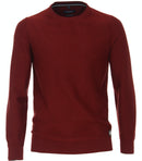 Plain Round Neck Jumper - Fired Brick