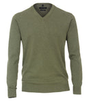 Plain V-neck Jumper - Four Leaf Clover