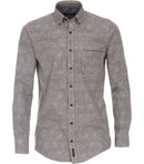 Casual Fit Print Shirt - Brown