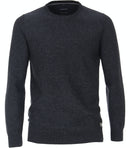 Plain Round Neck Jumper - Navy