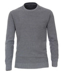 Patterned Crew Neck Jumper - Night Blue