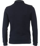 Plain Troyer Zip Jumper - Night Blue