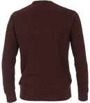 Patterned Crew Neck Jumper - Orange
