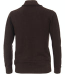 Patterned Troyer Jumper - Dark Brown