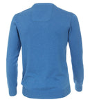Plain V-neck Jumper - Blue