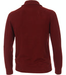 Plain Troyer Zip Jumper - Fired Brick