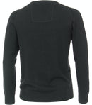 Plain V-neck Jumper - Darkest Spruce
