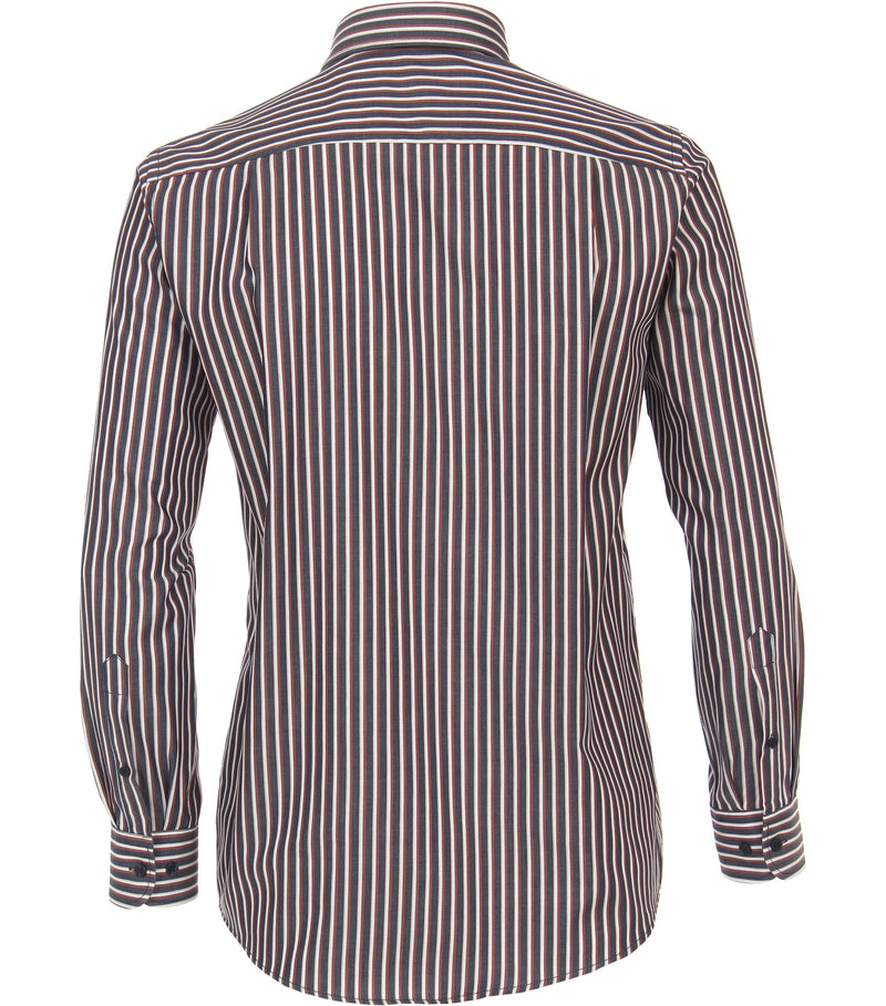 Comfort Fit Stripe Shirt - Light Blue