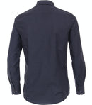 Plain Cutaway Long Sleeve Shirt - Dark Blue