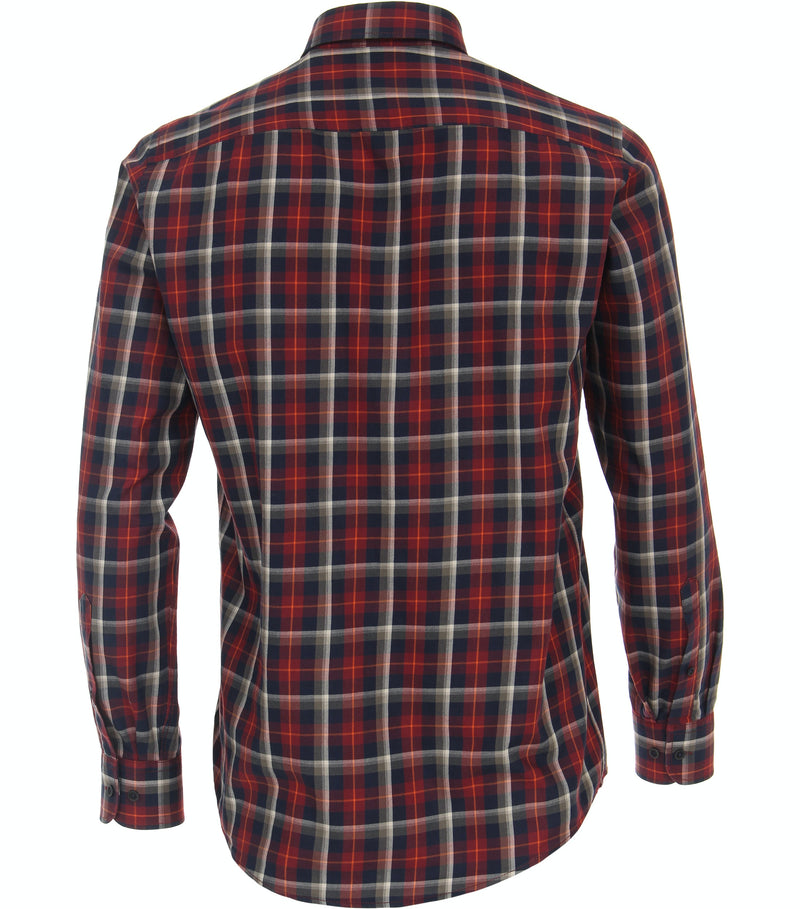 Casual Fit Check Shirt - Red