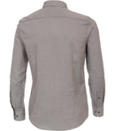 Plain Button Down Long Sleeve Shirt - Brown