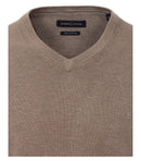 Plain V-neck Jumper - New Milkie