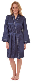 Satin Wrap - Navy