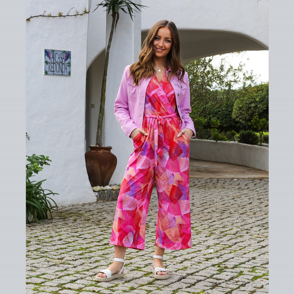 Jerri Jumpsuit - Pink Red