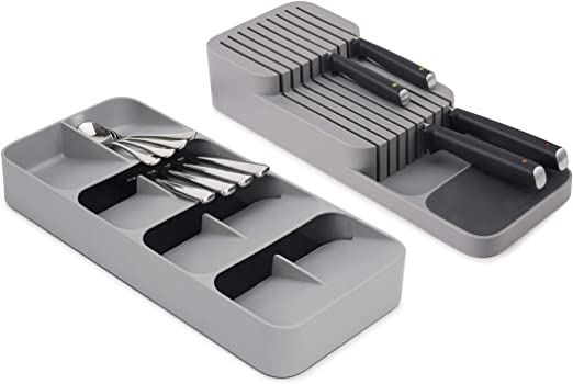2 Piece Drawer Organisation Set - Grey